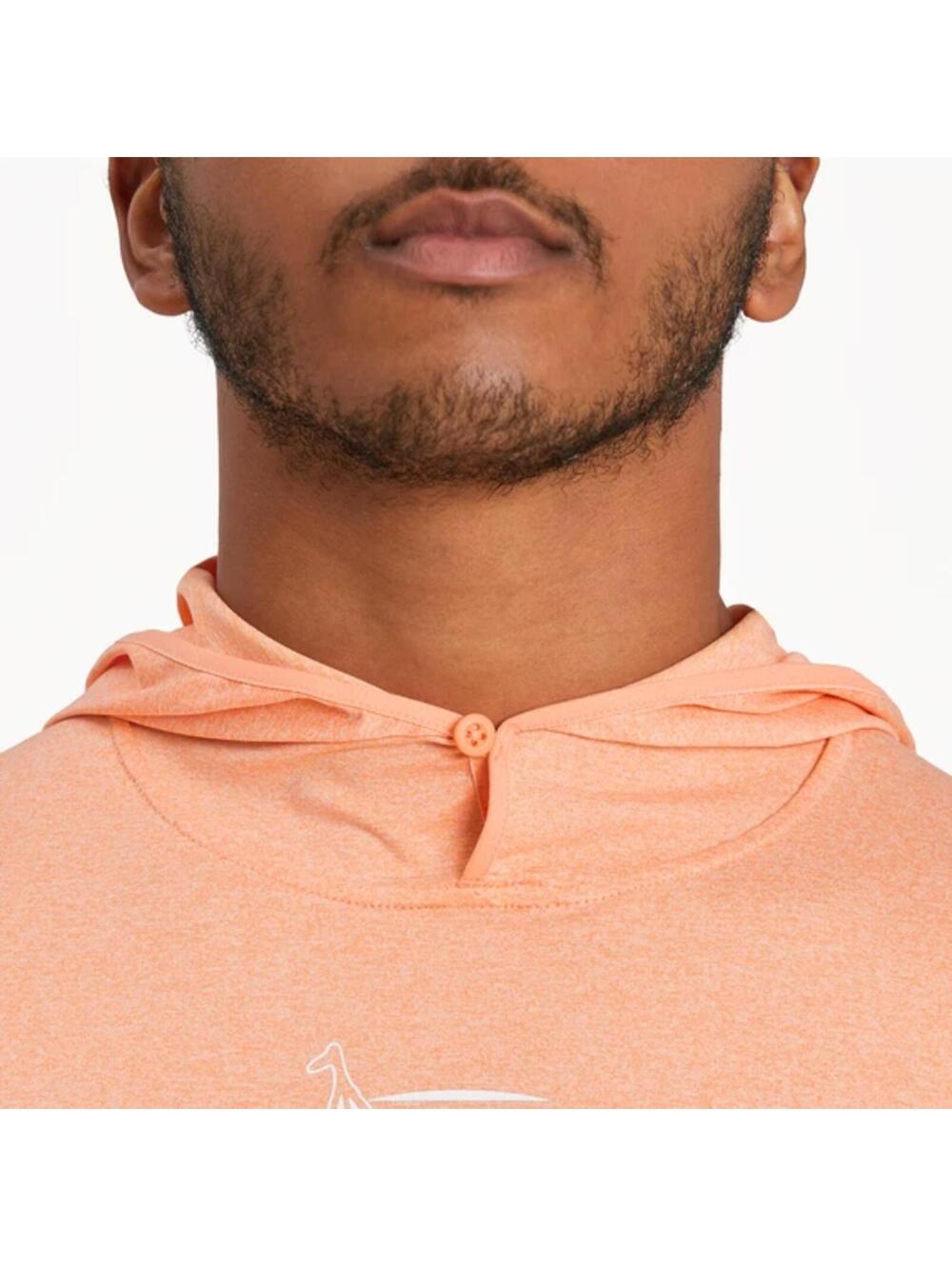 NWT Life is Good Men's Sailboats Hooded Active Tee Orange Green Medium - Picture 5 of 6